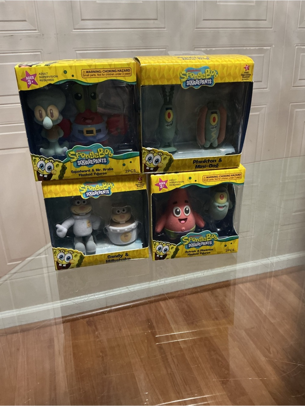 SpongeBob Squarepants Flocked Figures Set--Set of 4 NEW